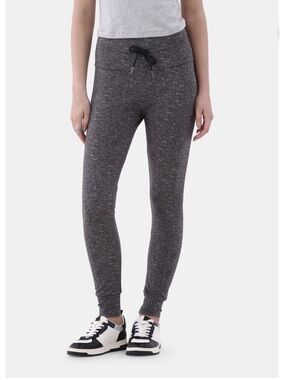 2 pair of No Boundaries Charcoal Grey Heather High-Rise Tie Waist Leggings. S/m